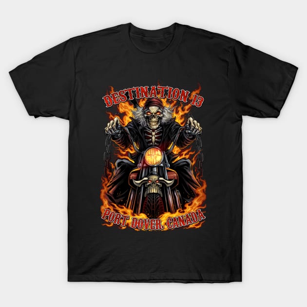 Skeleton Rider T-Shirt by FlylandDesigns